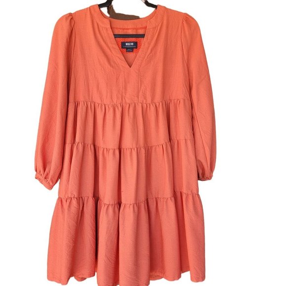 Maeve Dresses Maeve By Anthropologie Amber Tiered Ruffle Tunic Dress Sz XS - Picture 5 of 15